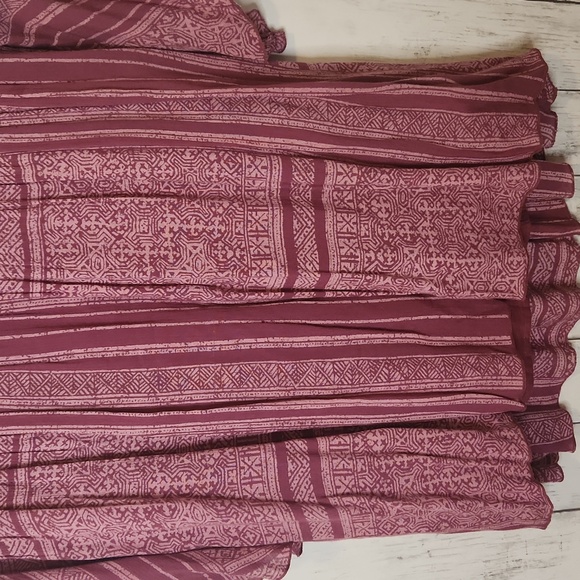 🎅O'Neill Burgundy Patterned Women's Lined Tunic Large - Picture 6 of 8